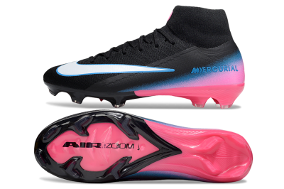 Nike Air Zoom Mercurial Superfly 10 Elite SG Soft Ground Soccer Cleats - Black/White/Pink