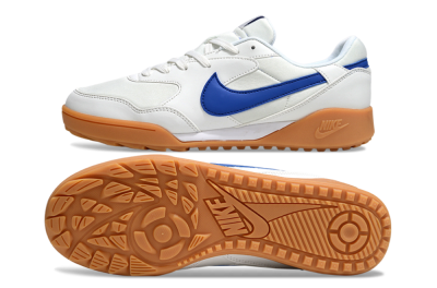 Nike Terra Manta TF Artificial Turf Soccer Shoes - White/Blue/Brown