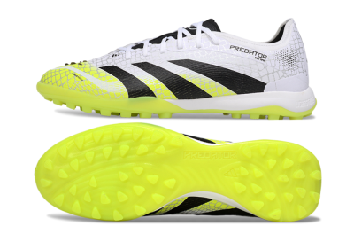 Adidas Predator 25 Elite TF Artificial Turf Soccer Shoes - White/Black/Yellow