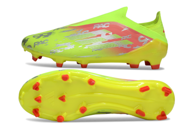 Adidas F50 Elite Laceless FG Firm Ground Soccer Cleats - Yellow/Silver/Red