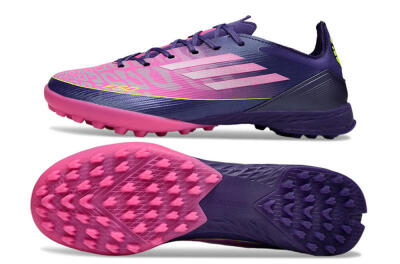 Adidas F50 Elite TF Artificial Turf Soccer Shoes - Pink/Purple/Yellow