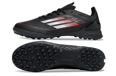 Adidas F50 Elite TF Artificial Turf Soccer Shoes - Black/Silver/Red
