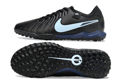Nike Tiempo Legend 10 Pro TF Artificial Turf Soccer Shoes - Black/Jade/Blue