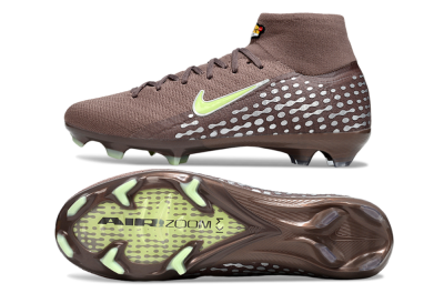 Nike Air Zoom Mercurial Superfly 10 Elite FG Firm Ground Soccer Cleats - Brown/Yellow/Silver