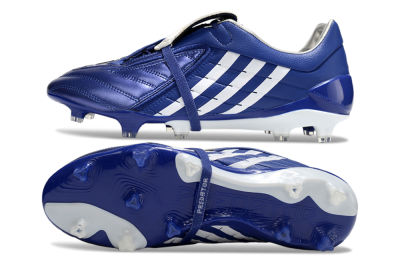 Adidas Predator Accelerator FG Firm Ground Soccer Cleats - Blue/White