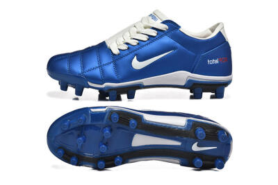 Nike Air Zoom Total 90 III FG Firm Ground Soccer Cleats - Blue/White