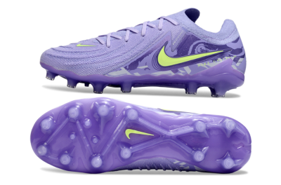 Nike Phantom GX 2 Elite AG Artificial Grass Soccer Cleats - Purple/Yellow