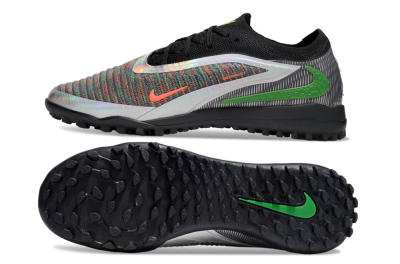 Nike Phantom 6 Elite TF Artificial Turf Soccer Shoes - Grey/Silver/Black