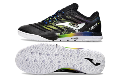 Joma Top Flex IC Indoor & Futsal Soccer Shoes - Black/White/Yellow