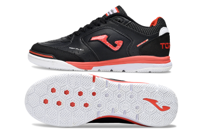 Joma Top Flex IC Indoor & Futsal Soccer Shoes - Black/Red/White