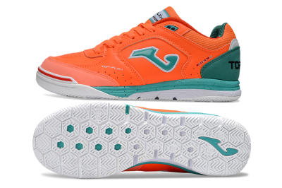 Joma Top Flex IC Indoor & Futsal Soccer Shoes - Red/Jade/White