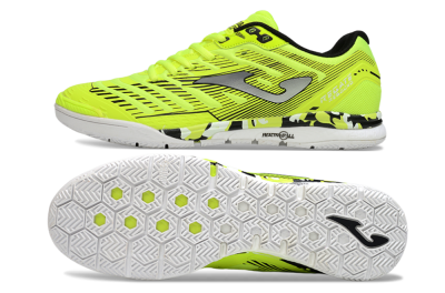 Joma Top Flex IC Indoor & Futsal Soccer Shoes - Yellow/Silver/Black
