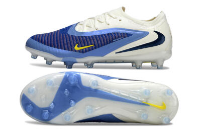 Nike Phantom 6 Low Elite AG Artificial Grass Soccer Cleats - Blue/White/Black