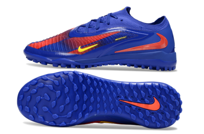 Nike Phantom 6 Low Elite TF Artificial Turf Soccer Shoes - Blue/Red/Yellow