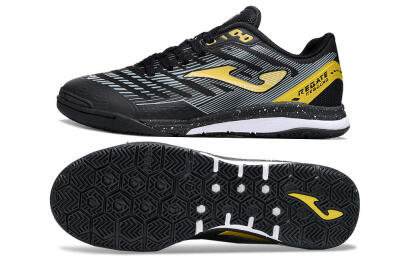 Joma Top Flex IC Indoor & Futsal Soccer Shoes - Black/Gold/White