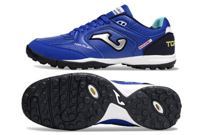 Joma Top Flex TF Artificial Turf Soccer Shoes - Blue/Black/Silver