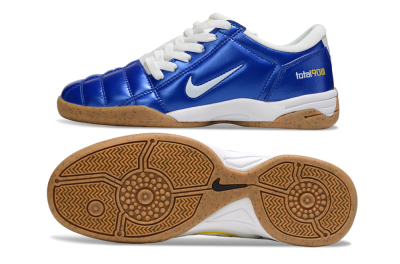 Nike Total 90 III IC Indoor & Futsal Soccer Shoes - Blue/White/Brown