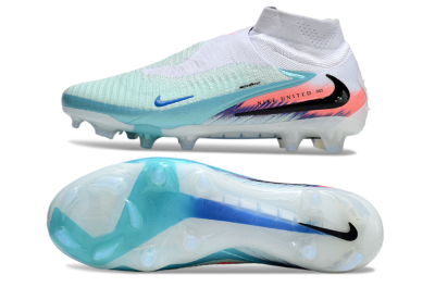Nike Phantom 6 High Elite FG Firm Ground Soccer Cleats - Jade/White/Red