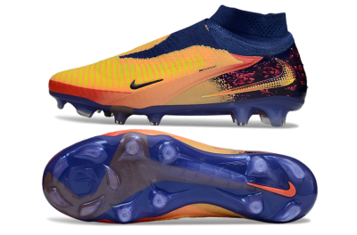 Nike Phantom 6 Elite FG Firm Ground Soccer Cleats - Red/Yellow/Blue