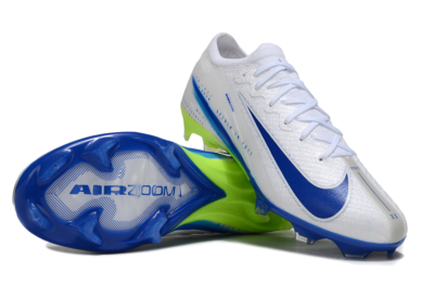 Nike Air Zoom Mercurial Vapor 16 Elite FG Firm Ground Soccer Cleats - White/Blue/Yellow
