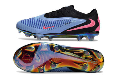 Nike Phantom 6 Low Elite FG Firm Ground Soccer Cleats - Blue/Vibrant Blue/Hot Pink