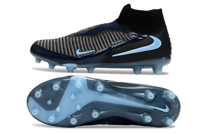 Nike Phantom 6 Elite High AG Artificial Grass Soccer Cleats - Navy/Midnight Blue/Icy Blue