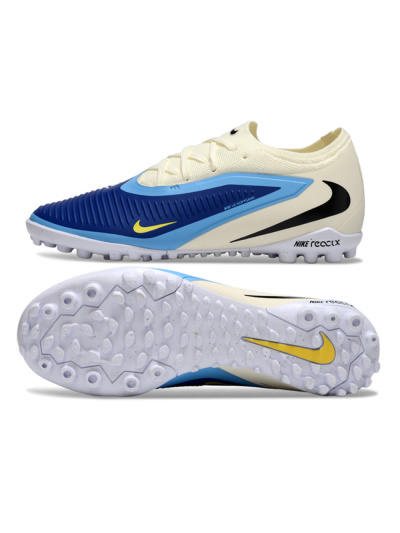 Nike Phantom 6 Low Elite TF Artificial Turf Soccer Shoes - Blue/Sky Blue/Sandy Beige