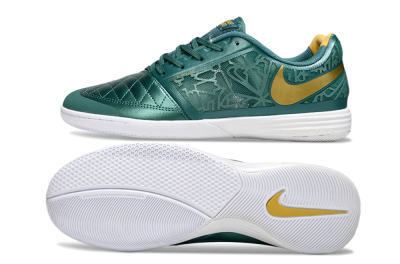 Nike Lunar Gato 2 IC Indoor & Futsal Soccer Shoes - Teal/Golden Accent/White Sole
