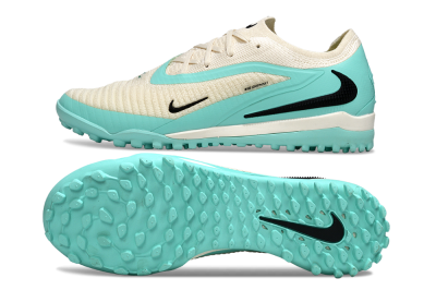 Nike Phantom 6 Low Elite TF Artificial Turf Soccer Shoes - Aqua/Soft Cream/Turquoise Splash
