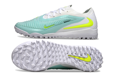 Nike Phantom 6 Low Elite TF Artificial Turf Soccer Shoes - Aqua/Lime Green/White