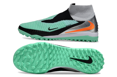 Nike Phantom 6 High Elite TF Artificial Turf Soccer Shoes - Green/Aqua Mint/Neon Orange