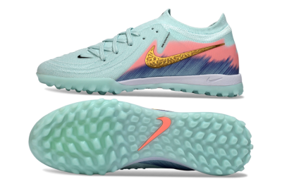 Nike Phantom GX 2 Elite TF Artificial Turf Soccer Shoes - Aqua/Peach Burst/Deep Blue