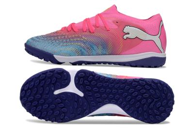 Puma Future 8 Ultimate TF Artificial Turf Soccer Shoes - Pink/Electric Pink/Dark Blue