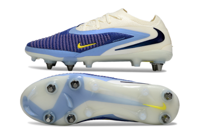 Nike Phantom 6 Low Elite SG Soft Ground Soccer Cleats - Blue/Light Blue/White