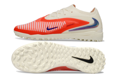 Nike Phantom 6 Low Elite TF Artificial Turf Soccer Shoes - Red/Vibrant Red/Neutral White