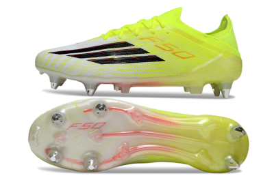 Adidas F50 Elite SG Soft Ground Soccer Cleats - Yellow/Neon Glow/Citrus Burst