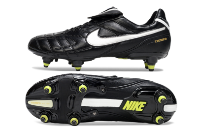 Nike Tiempo Legend 10 Elite SG Soft Ground Soccer Cleats - Black/Electric Yellow/White
