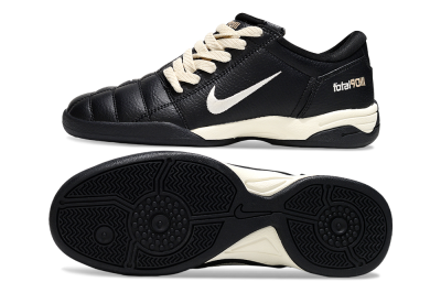 Nike Total 90 III IC Indoor & Futsal Soccer Shoes - Black/Cream/Black