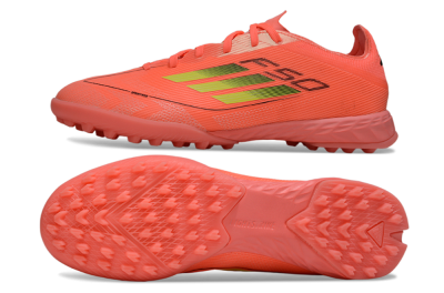 Adidas F50 Pro TF Artificial Turf Soccer Shoes - Pink/Neon Yellow/Black