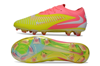 Nike Phantom 6 Low Elite FG Firm Ground Soccer Cleats - Pink/Highlighter Yellow/Fluorescent Pink