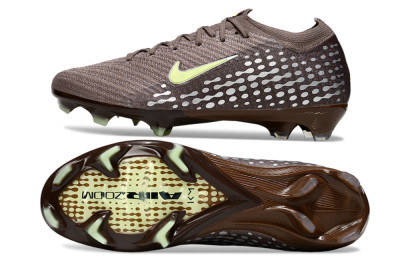 Nike Air Zoom Mercurial Vapor 16 Elite FG Firm Ground Soccer Cleats - Brown/Yellow/Silver