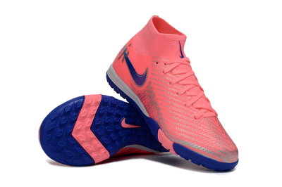 Nike Air Zoom Mercurial Superfly 10 Elite TF Artificial Turf Soccer Shoes - Pink/Electric Pink/Deep Blue