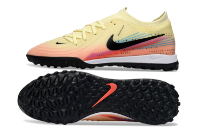 Nike Phantom GX 2 Elite TF Artificial Turf Soccer Shoes - Yellow/Sunset Orange/Pink Lemonade