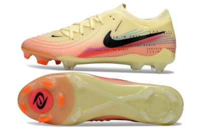 Nike Phantom GX 2 Elite FG Firm Ground Soccer Cleats - Yellow/Peach Fusion/Sunrise Glow