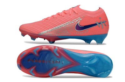 Nike Air Zoom Mercurial Vapor 16 Elite FG Firm Ground Soccer Cleats - Pink/Coral Pink/Cerulean Blue