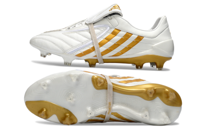 Adidas Predator Accelerator Electricity FG Firm Ground Soccer Cleats - White/Gold/Steel