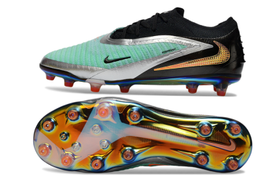 Nike Phantom 6 Low Elite AG Artificial Grass Soccer Cleats - Jade/Black/Silver