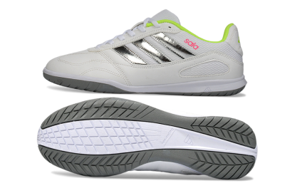 Adidas Top Sala IC Indoor & Futsal Soccer Shoes - White/Neon Green/Silver