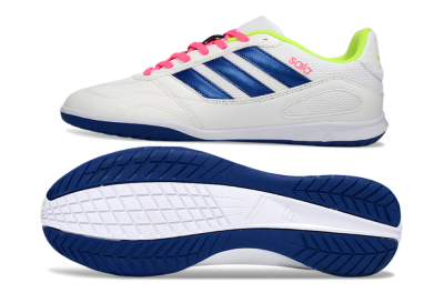 Adidas Top Sala IC Indoor & Futsal Soccer Shoes - White/Navy Blue/Pink