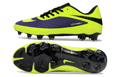 Nike Hypervenom Phantom FG Firm Ground Soccer Cleats - Yellow/Bright Yellow/Deep Purple